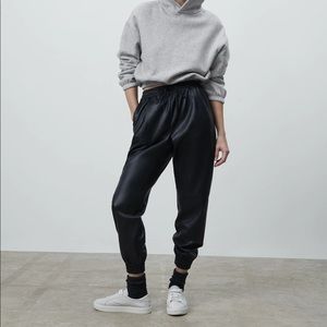 Zara leather Joggers Small